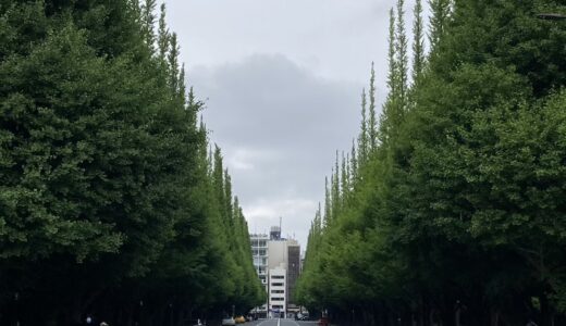 神宮外苑を自転車で走った日曜日の朝